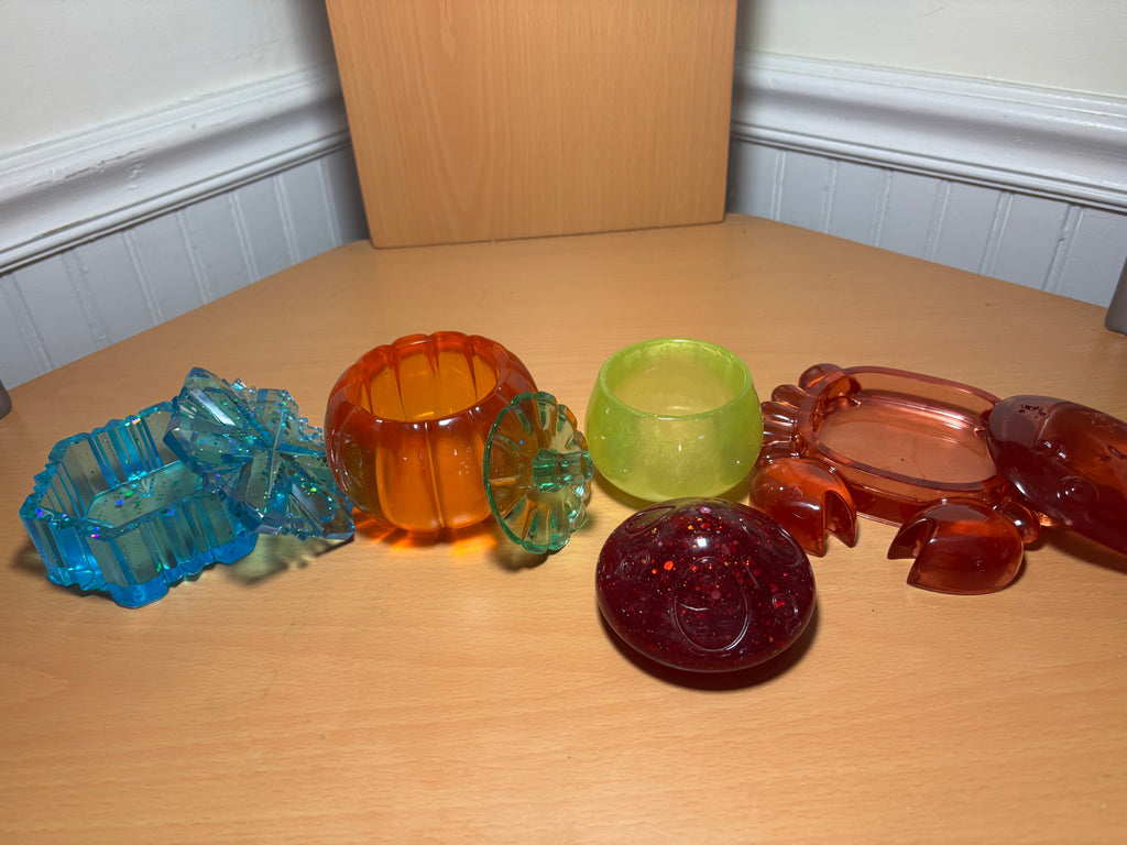 Pumpkin Resin Trinket Box