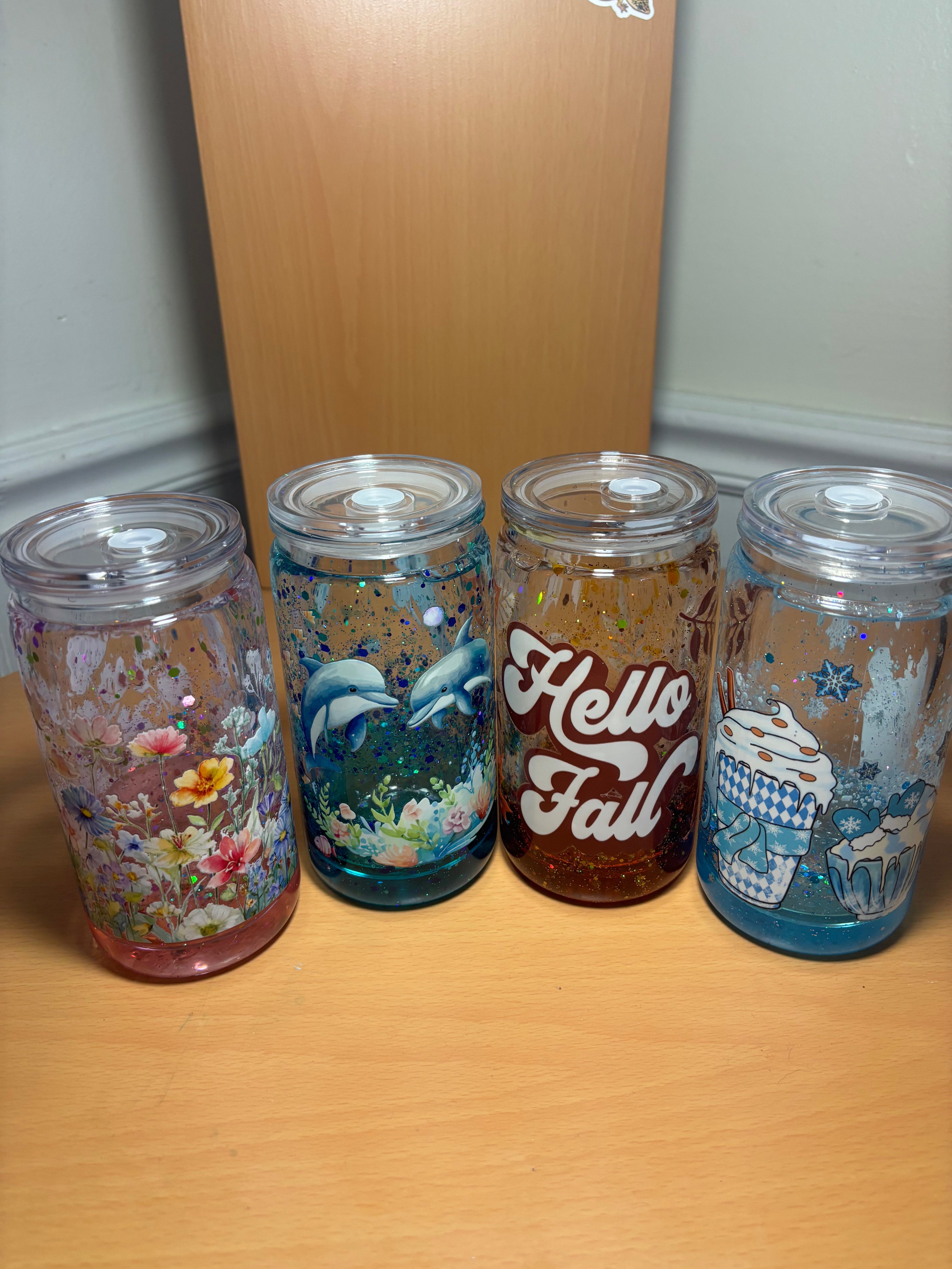 Spring Snow Globe Tumbler